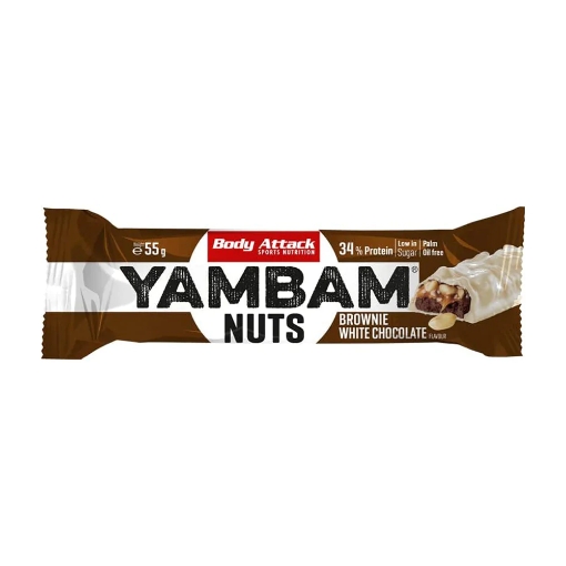 Picture of YAMBAM Nuts 55g - Brownie White Chocolate Body Attack