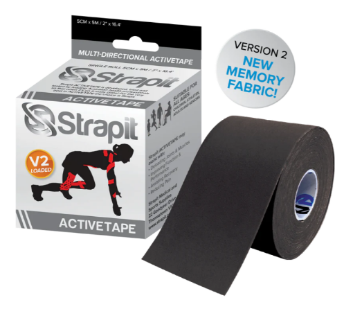 Picture of ACTIVETAPE 5CM x 5M – BLACK STRIPED