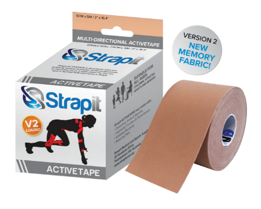 Picture of DYNAMIC ACTIVETAPE 7,5CM x 5M – BEIGE STRIPED
