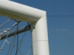 Picture of Fixed aluminium football goal 7.32 × 2.44 m with net included — VI 5905