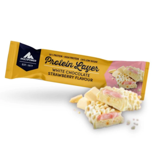 Picture of Protein Bar Layer 50g - White Chocolate & Strawberry