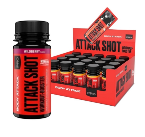 Picture of ATTACK SHOTS 20 x 60ml - Wildberry
