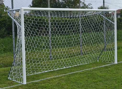 Picture of Mobile aluminium football goal 4 × 2 m — Ø80 mm with net included — VI 6028